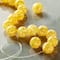 12 Pack: Yellow Crackled Quartzite Round Beads, 10mm by Bead Landing™